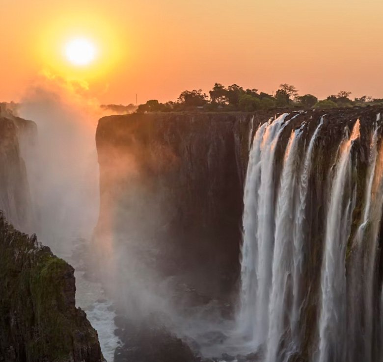 Victoria Falls Sunset